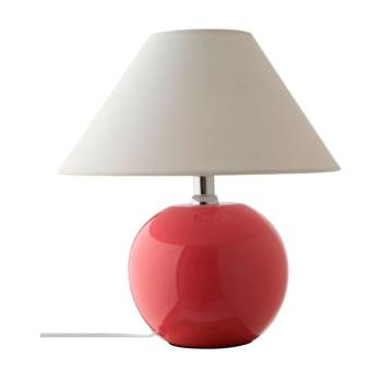 Rózsaszín-krémszínű kerámia asztali lámpa (magasság 29 cm) Karamell – Jotex kép