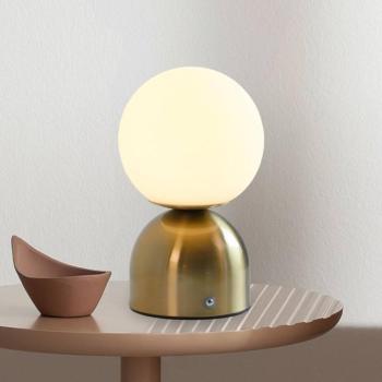 RUDI LED tölthető asztali világítás, arany színű, magasság 20 cm, CCT, kép