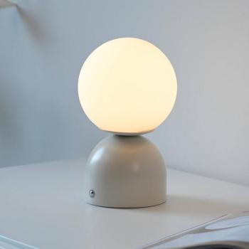 RUDI LED tölthető asztali világítás, bézs, magasság 20 cm, CCT, érintéses kép