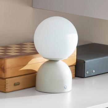 RUDI LED tölthető asztali világítás, fehér, magasság 20 cm, CCT, érintéses kép