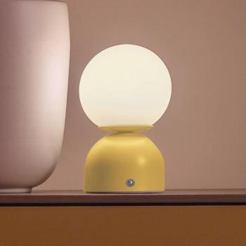 RUDI LED tölthető asztali világítás, sárga, magasság 20 cm, CCT, érintéses kép