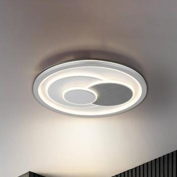 Ruiz I LED mennyezeti világítás, fehér/ezüst, Ø 48 cm, CCT