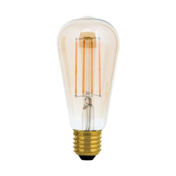 Rusztikus LED lámpa E27 ST64 6W borostyán 2200Kdim kép