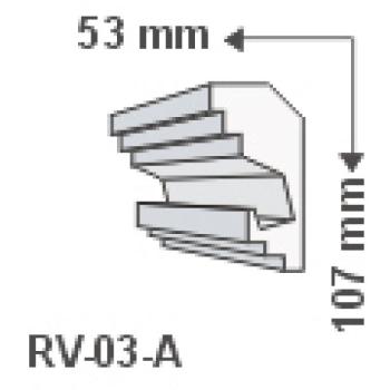 RV-03-A , Rejtett világítás díszléc , holker , 1.25 m/db kép