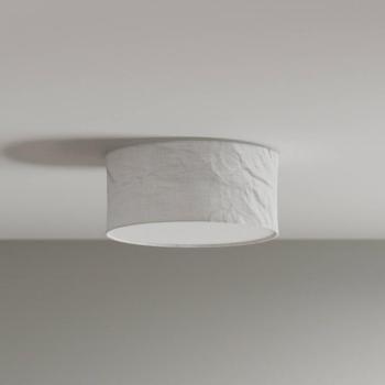 By Rydéns mennyezeti világítás Vita, Ø 40 cm, fehér, vászon kép