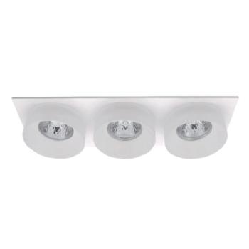 SA-045/3 SPOT LÁMPATEST 3XGU5.3 NÉGYZET FEHÉR/FEHÉR kép