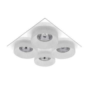 SA-045/4 SPOT LÁMPATEST 4XGU5.3 NÉGYZET FEHÉR/FEHÉR kép