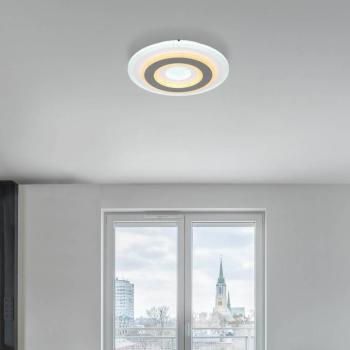 Sabatino LED mennyezeti lámpa, Ø 30 cm, fehér/antracit, CCT kép