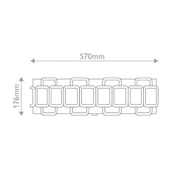 Sabina mennyezeti lámpa, fekete, Ø 57 cm, fém/textil, 4 x E27 kép