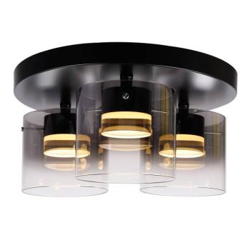 Salerno LED mennyezeti lámpa, 2700K, 3-réteg, fek. kép
