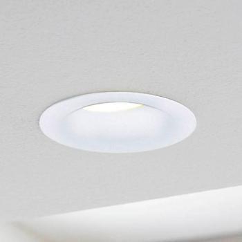 Saliceto LED beép. spot, kerek merev 2700K fehér kép