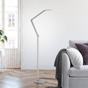 SAMSKY LED álló lámpa, acél, magasság 161 cm, fém érintéses fényerőszabályzó kép