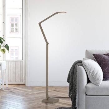 SAMSKY LED álló lámpa, bronz, magasság 161 cm, fém érintéses fényerőszabályzó kép