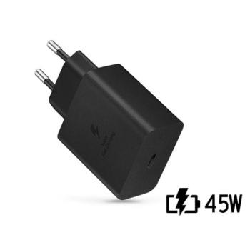 Samsung gyári USB hálózati töltő adapter TypeC bemenet 45W EPTA845XBEG PD.3.0 Super Fast Charging 2.0 fekete ECO csom kép