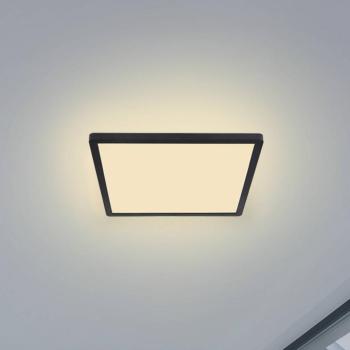 Sapana LED mennyezeti lámpa, szögl. dimm., fekete kép
