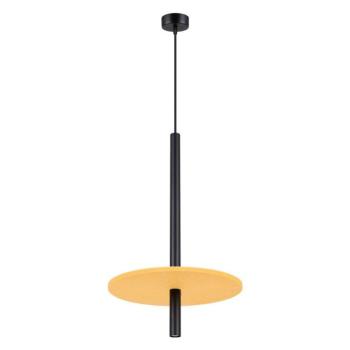 Sárga-bézs fém függőlámpa ø 30 cm Rilu – Sollux kép