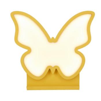 Sárga gyerek éjjelilámpa Butterfly – Candellux Lighting kép