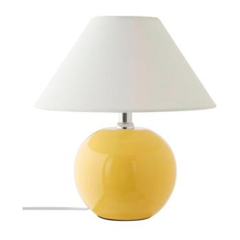 Sárga-krémszínű kerámia asztali lámpa (magasság 29 cm) Karamell – Jotex kép