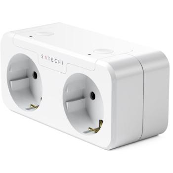 Satechi Apple Homekit Dual Smart Outlet (EU), fehér
