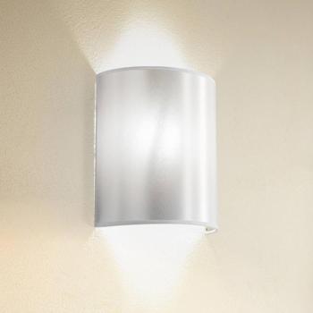 Satin fali világítás, fehér/arany, textil, magasság 24 cm kép