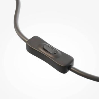 SCALA LED asztali lámpa, barna/bronz, magasság 24 cm, üveg