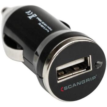 SCANGRIP Car Adaptor 5 V, 12-24 V SCANGRIP lámpa töltő, szivargyújtós kép