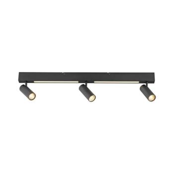 Schöner Wohnen 11794-18 - LED spotlámpa DANTE 3xGU10/10W+LED/14,4W fekete 11794-18 kép