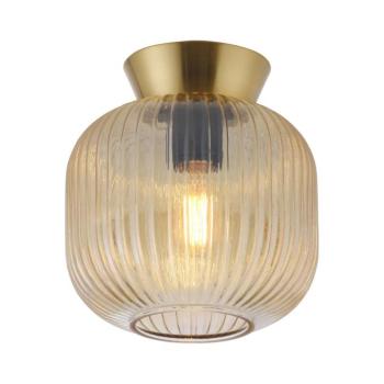 Schöner Wohnen 13574-27 - Mennyezeti lámpa NAMI 1xE27/25W/230V Ø 20 cm arany/bézs 13574-27 kép