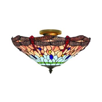 Searchlight 1289-16 - Tiffany DRAGONFLY 3xE14/40W/230V mennyezeti lámpa 1289-16 kép