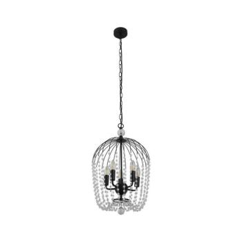 Searchlight 30216-5BK - Csillár láncon SHOWER 5xE14/60W/230V fekete 30216-5BK kép