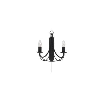 Searchlight 6342-2BK - Fali lámpa MAYPOLE 2xE14/60W/230V 6342-2BK kép