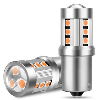 SEFIS LED izzó PY21W BA15S 15SMD 3,5 W narancssárga kép