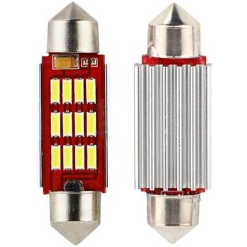 SEFIS LED szofita izzó 39mm 12V 12SMD CANBUS kép
