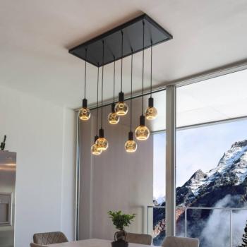 SEGULA floating globe G125 E27 6W szürke üveg nyit kép