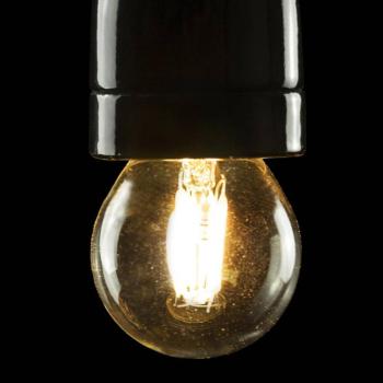 SEGULA LED E27 3W golflabda 24V DC izzószál világos 927 dimmelhető kép