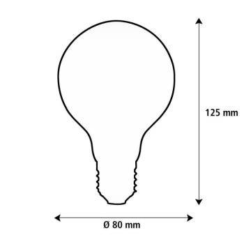 SEGULA LED Elegant Line E27 3W G80 2200 K izzószálas, dimmelhető kép