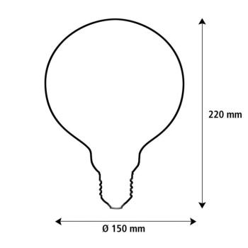 SEGULA LED Elegant Line E27 5W G150 2200 K izzószálas, dimmelhető kép