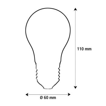 SEGULA LED Fire Flame Line E27 0,8W matt izzó 1800K dekorációs kép