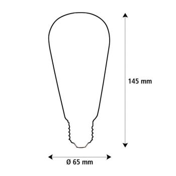 Segula LED Fire Flame Line E27 1W Rustika füst 1800K dekoráció kép