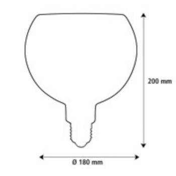 Segula LED Floating Bambus bronz G180 E27 5W dimmelhető 2200 K