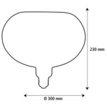 Segula LED Floating Cage fekete Oval300 E27 5W dimmelhető 2200 K kép