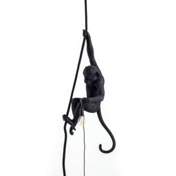 SELETTI Monkey lámpa LED-es lógó lámpa lógó fekete kép