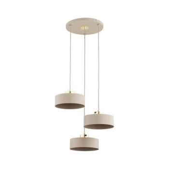 SELIA kábeles csillár 3xE27/15W/230V bézs/arany 62622