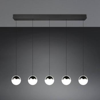 Senta LED lógó világítás, króm, hossza 114 cm, 4 000 K, 5 izzós kép