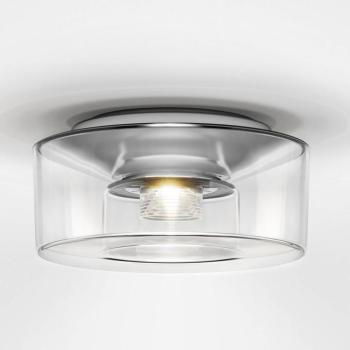 serien.lighting Curling M mennyezeti lámpa, 2 700 K, átlátszó akril kép