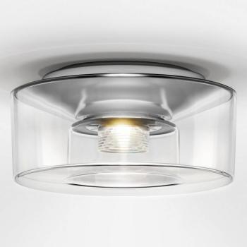 serien.lighting Curling S mennyezeti világítás, 2 700 K, átlátszó üveg kép