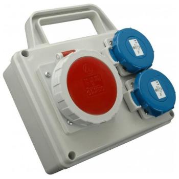 SEZ-CZ Praktik Elosztódoboz, IP67, 1×1643, 2×230 V, tartóval