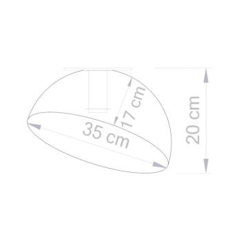 Sfera mennyezeti világítás, Ø 35 cm, fehér/arany kép