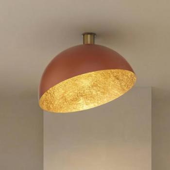 Sfera mennyezeti világítás, Ø 50 cm, piros/arany, fém, E27 kép