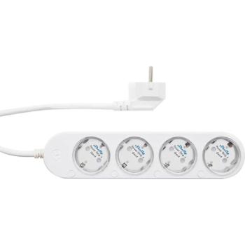 Shelly Powerstrip 4, teljesítménymérés, WiFi, 4 konnektor, fehér kép